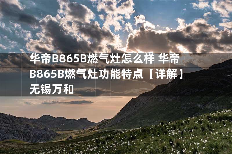 华帝B865B燃气灶怎么样 华帝B865B燃气灶功能特点【详解】无锡万和